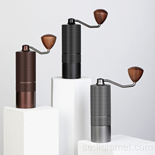Bärbar kaffekvarn i rostfritt stål